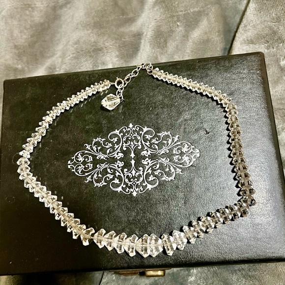 Rock Crystal Necklace with matching earrings Antique - Picture 3 of 14